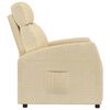 vidaXL Recliner Chair Cream Fabric