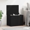 vidaXL Storage Box Black oak 23.62 x 16.54 x 18.11 in Engineered Wood