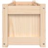 vidaXL Garden Planter Set of 2 Natural wood Solid pine wood