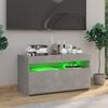 vidaXL TV Cabinet Concrete Grey Engineered Wood Medium TV Cabinet