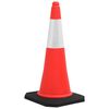 vidaXL Reflective Traffic Cones with Heavy Bases 10 pcs 29.5 "