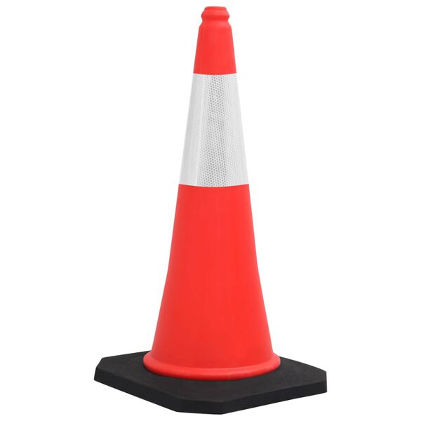 vidaXL Reflective Traffic Cones with Heavy Bases 10 pcs 29.5 "