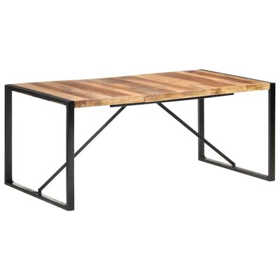 vidaXL Dining Table 70.9"x35.4"x29.5" Solid Wood with Sheesham Finish