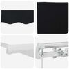 vidaXL Retractable Awning Black 236.22" x 118.11" Polyester and Metal
