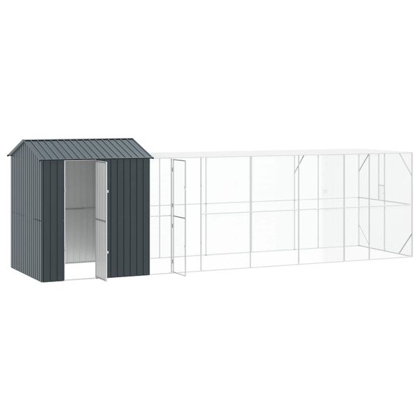 vidaXL Bird Cage Anthracite 324.41 x 81.89 x 97.24 in Galvanised Steel