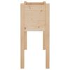vidaXL Garden Planter Set of 2 Natural Wood Solid Pinewood Standard