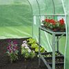 Nature Greenhouse Green Galvanized metal 11.5 x 6.6 x 6.6 ft