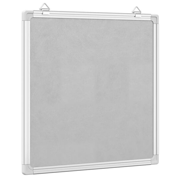 vidaXL Magnetic Whiteboard 15.7x15.7x0.7" Aluminium