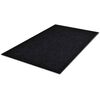 vidaXL Doormat Black PVC Large Door Mat Rectangular Contemporary