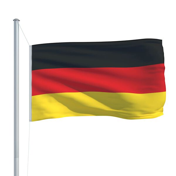 vidaXL Germany Flag Black, Red, Yellow 68D 100% Polyester 35.4x59.1 in