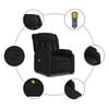 vidaXL Electric Massage Recliner Chair Black
