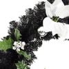 vidaXL Christmas Garland Black and silver PVC 2.7 m Christmas Garland