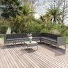 vidaXL Garden Lounge Set Grey, Anthracite