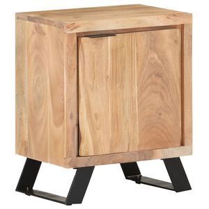 vidaXL Bedside Cabinet Natural Wood Solid Acacia Wood Medium