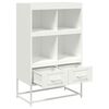 vidaXL Highboard White Cold-rolled steel 27.0 x 15.4 x 43.9 in Highboard