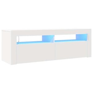 vidaXL TV Cabinet White Engineered Wood Medium TV Cabinet Rectangular