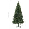 vidaXL Christmas Tree Green PVC, Iron 6ft Decorative Inlays