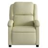 vidaXL Massage Recliner Chair Cream Real leather, metal, plywood Standard