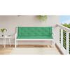 vidaXL Garden Bench Cushion Set of 2 Green Oxford fabric (100% polyester)