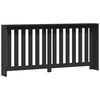 vidaXL Radiator Cover Black 68.9x7.9x32.3" Engineered Wood