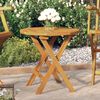 vidaXL Bistro Table Natural wood Solid acacia wood Small Folding