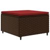 vidaXL Patio Lounge Set Brown, Cinnamon Red