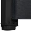 vidaXL Retractable Pet Gate Black 46.3"x49.2"