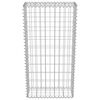 vidaXL Gabion Wall with Covers Galvanized Steel 19.7"x7.78"x39.4"