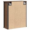 vidaXL Bathroom Wall Cabinet Brown oak Engineered wood, steel Medium