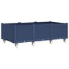vidaXL Garden Planter Blue Grey Polypropylene Large Portable
