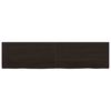 vidaXL Bathroom Countertop Dark Brown 63.0 x 15.7 x (0.8-1.6) " Treated Solid Wood