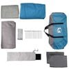 vidaXL Family Tent with Roof Blue and Grey 244.88 x 116.14 x 93.70 in