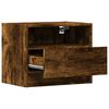 vidaXL Wall-mounted Nightstand Set of 2 Smoked oak Engineered wood