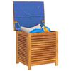 vidaXL Garden Storage Box Natural Wood Solid Acacia Wood, 100% PE (bag)