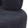 vidaXL Chair Black Velvet upholstery, Wooden frame Standard Ergonomic
