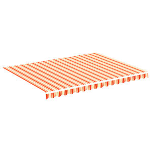 vidaXL Replacement Awning Fabric Yellow and Orange