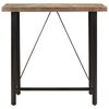 vidaXL Bar Table Multicolor finish Solid reclaimed wood and iron Medium