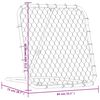 vidaXL Football Rebounder Adjustable Black 84x73x23.6 - 31.5 " Steel