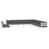 vidaXL Garden Lounge Set White, Anthracite