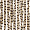 vidaXL Fly Curtain Beige and Brown 39.4x78.7" Chenille