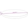 vidaXL Table Top Natural Bamboo Bamboo Diameter 23.6 in Durable
