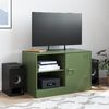 vidaXL TV Cabinet Olive Green Cold-Rolled Steel Medium TV Cabinet
