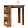 vidaXL Bar Table Old Wood Engineered Wood Medium Bar Table Rectangular