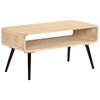 vidaXL Coffee Table Natural Mango Wood Solid Mango Wood Standard