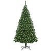vidaXL Artificial Christmas Tree with 300 LEDs Green 70.87 in