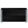 vidaXL Garden Planter Black Solid pine wood Medium Foldable