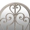 vidaXL Garden Mirror Sand Iron, Glass Medium Decorative Inlays