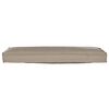 vidaXL Pallet Cushion Set 2 pcs Taupe 47.24 x 15.75 x 3.15 in