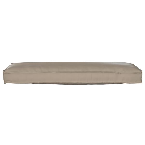 vidaXL Pallet Cushion Set 2 pcs Taupe 47.24 x 15.75 x 3.15 in
