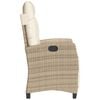 vidaXL Reclining Garden Chair Set of 2 Beige